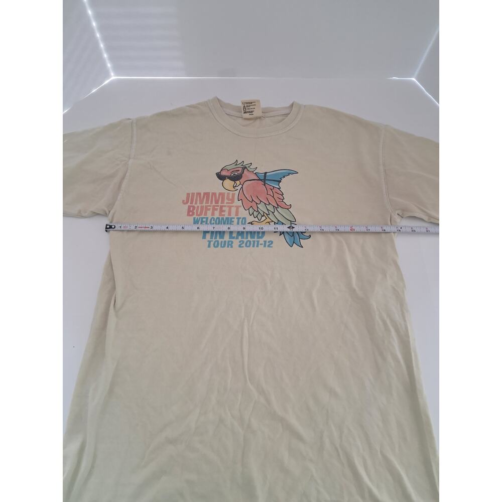 Jimmy Buffett Fin Land Tour Shirt Medium Comfort Colors Parrot Tee - Picture 3 of 6